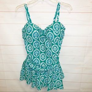 Boden Sorrento One Piece Bathing Suit w/ Skirt 12